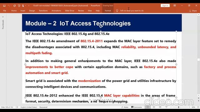 IoT - IEEE 802.15.14 Topology, Security, IEEE 802.15.4e/4g