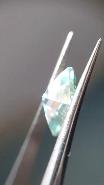 LOZENGE SHAPE FANCY BLUE-GREEN MOISSANITE DIAMOND 💎
