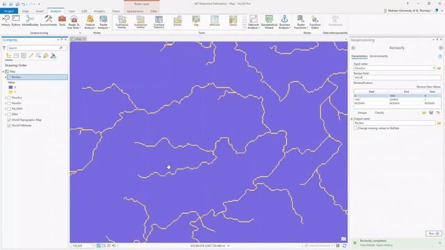 Watershed Delineation and Watershed Characteristics in ArcGIS Pro