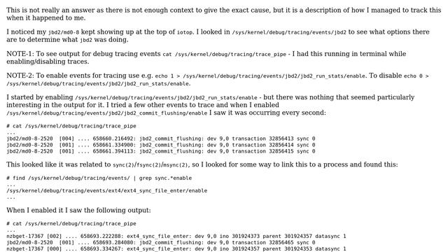 DevOps & SysAdmins: High server load - [jbd2/md1-8] using 99.99% IO (2 Solutions!!)