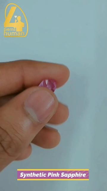 Synthetic pink sapphire | Corundum species | #shorts #sapphire #viral #gemstones