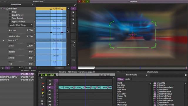 Create a Swish3D Transition in Avid with GenArts Sapphire