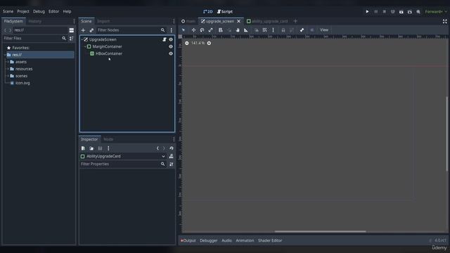 016 Upgrade UI Groundwork