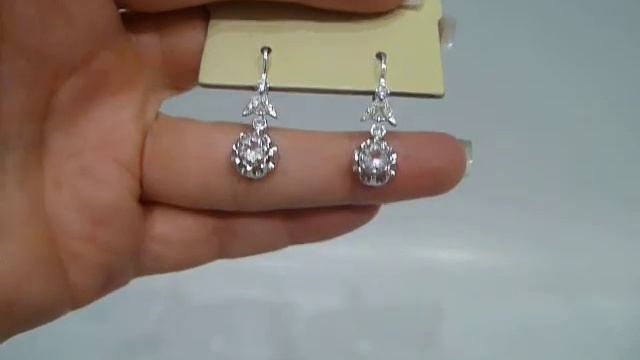 Серьги с натуральным бразильским морганитом 1.71 ct Серебро 925