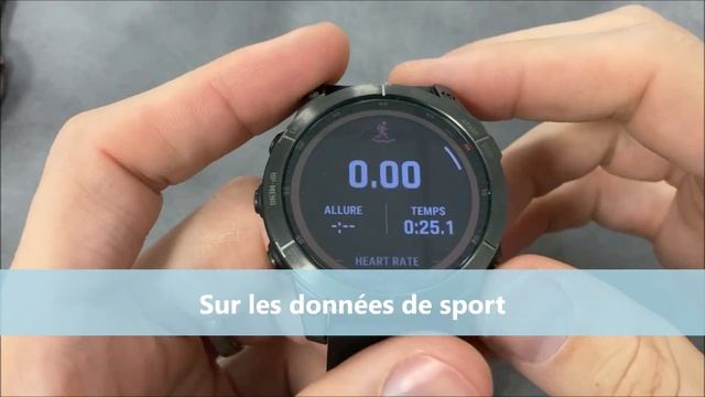 Prise en main de la Fenix 7 / Epix : la nouvelle interface, l'écran tactile