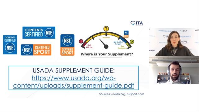 ITA webinar "Medications, supplements, TUEs and the Prohibited List"