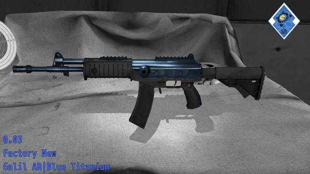 Galil AR  Blue Titanium Wear/Float