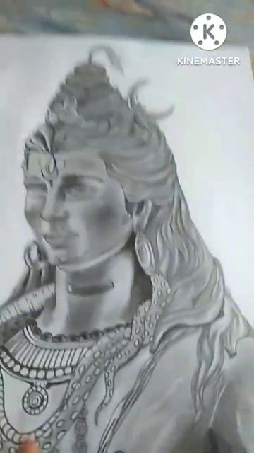 lord shiva drawing using graphite pencils/ Art reels/ Ayush colour studio