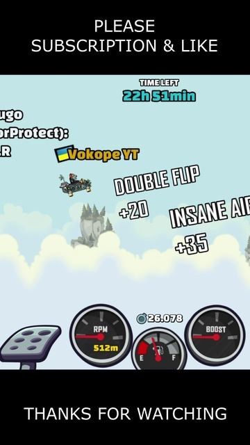 🎧 Is Moonlander A Top Today? 🎧 (Mountain Skil Test) - Hill Climb Racing 2 #shorts #hcr2