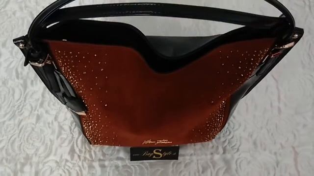 www.BagStyle.sk Kabelka Velina Fabbiano tehlovohnedá 57339 1
