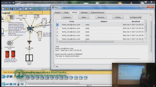 Smart city - IoT CISCO packet tracer project (COE444-446) - KFUPM (V2)