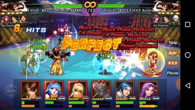 KOF'98 UM OL - Well JS (?) vs Aurora (Female) - Server 36