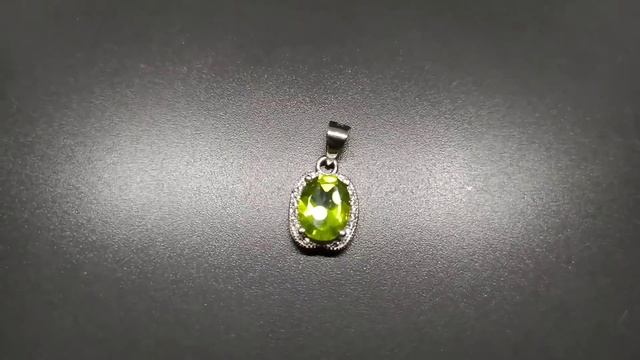Подвес. Натуральный перидот. Серебро 925. П5299