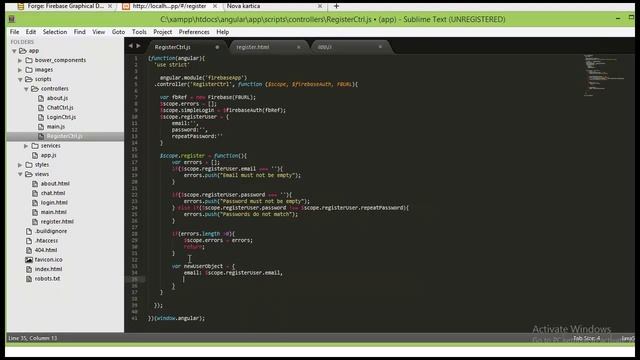 Uvod u AngularJS - Projekt 2 - Registracija korisnika