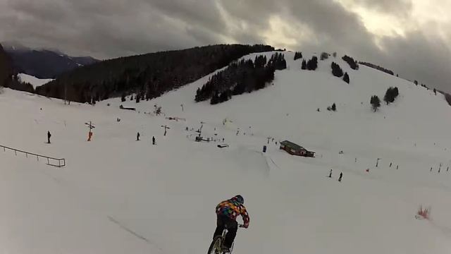 Malino Brdo .... Downhill .... bike .... winter 3