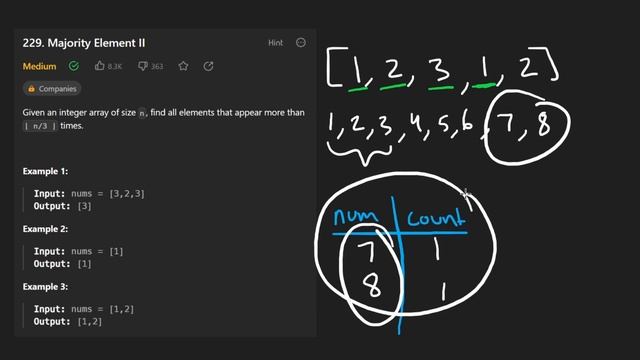 Majority Element II - Leetcode 229 - Python