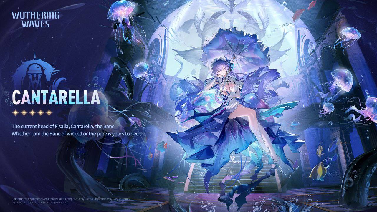 Wuthering Waves 2.2: Cantarella (Кантарелла) может плавать практически бесконечно