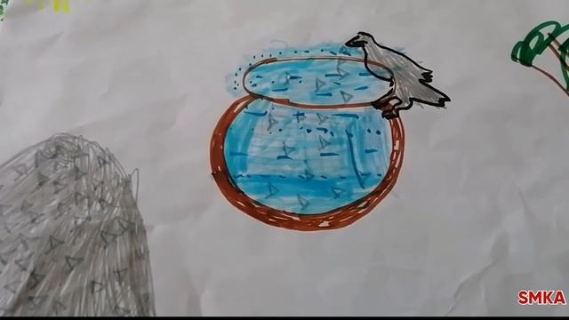 Thirsty Crow |Read Aloud | Story Time |Bed Time Stories Ytube| WISDOM SMKA