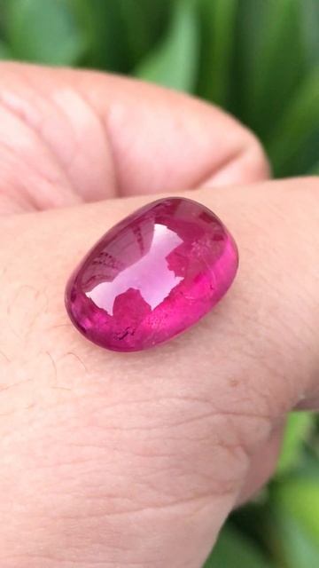 Natural tourmaline cabochon Weight 12.30 carats Dimensions 17.5*12*7 mm gfj