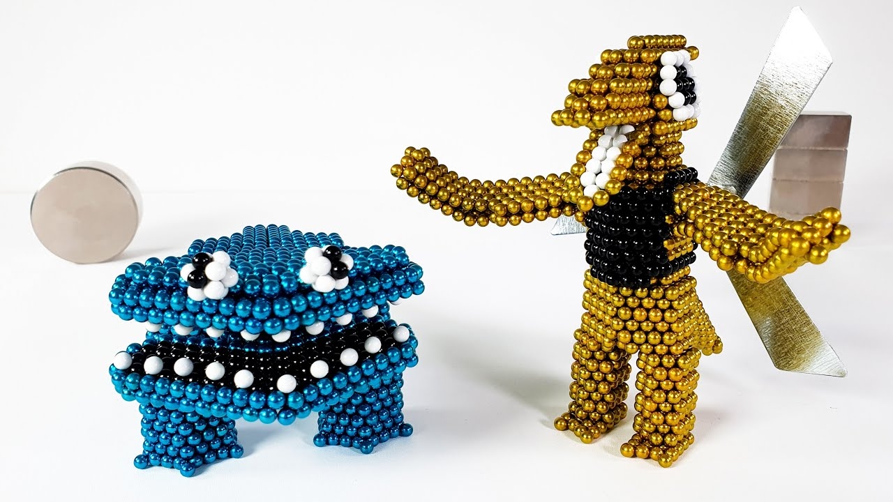 Голубая И Жёлтый из Магнитных Шариков (Радужные Друзья 2)