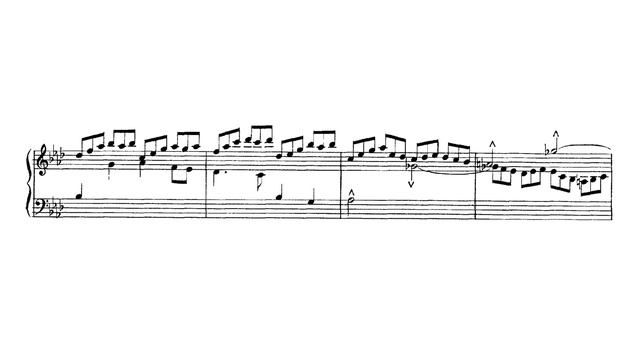Saint-Saëns - Op. 161, Fugue No. 4 w/ score
