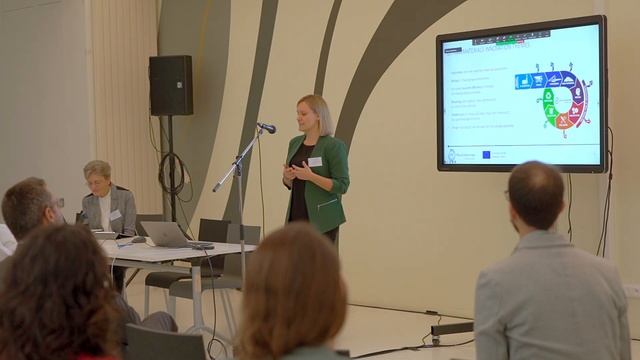 Agata Poczmańska (EIT Raw Materials) at the ENGIE final conference