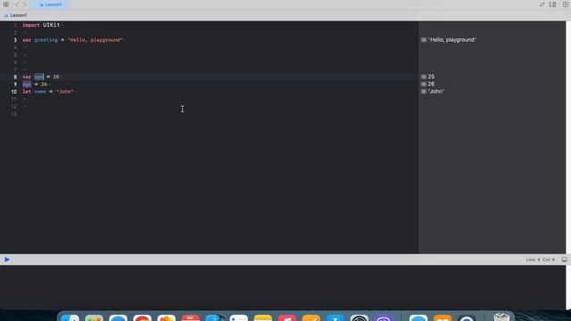 Основы Swift. Lesson1