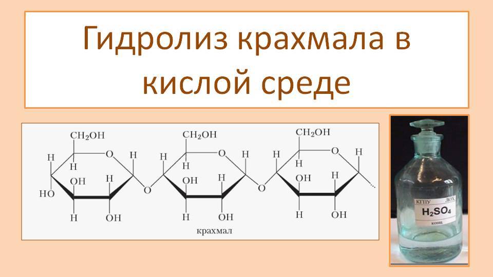 Кислотный гидролиз крахмала