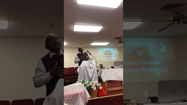 Pastor Bala Raju Pentareddy at Bethel Christian Assembly , Phoenix , AZ