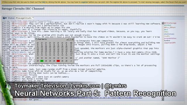 Neural Networks - Part 5: Pattern Recognition!