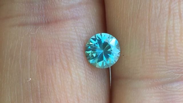 Loose Blue Zircon Gemstone Round Cut Grade AA at AfricaGems