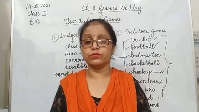 Class II EVS 14-08-2021 by Mrs Vandana Singh Ch 8 Games We Play