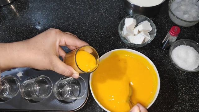 Agar Agar Mango Almond Pudding