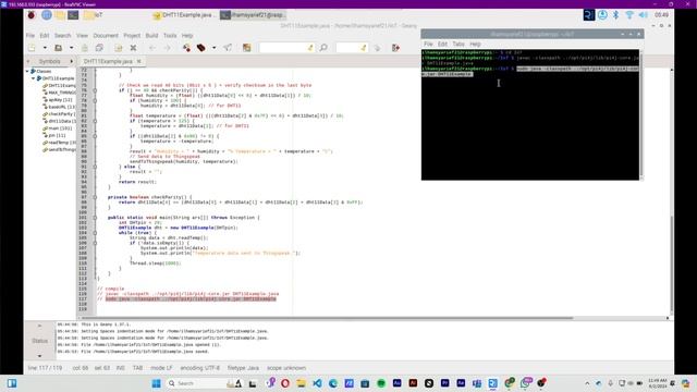 DHT11 w Java Tugas IoT