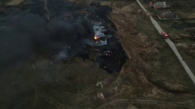 В Дружковке жгут листву