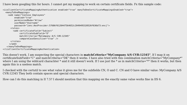 DevOps & SysAdmins: iis Client Certificate Mapping Authentication