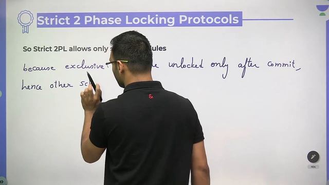 DBMS | Lecture - 33 | Strict And Rigorous 2 Phase Locking (2 PL) Protocols | Vishvadeep Gothi