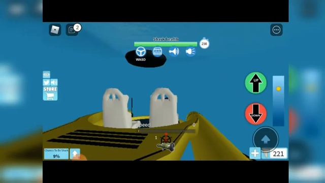 Searching For the Titanic Under the Water With My Submarine in SharkBite    (ROBLOX)
