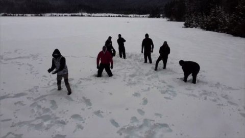 Mineral California snow time