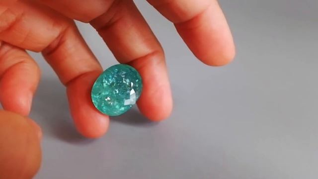 Singapore Island Jewellery Store: 13.86ct Paraiba Tourmaline