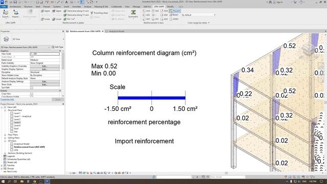 Import of results //How to use LIRA-SAPR plugin in Revit