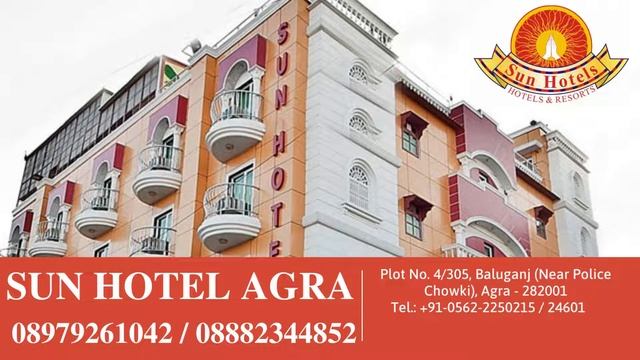 Hotels In Agra Near Taj Mahal || Best Sun Hotel Agra, India