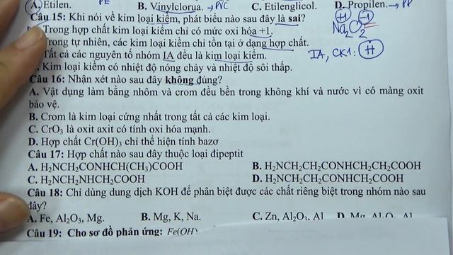 Live 13: TỔNG ÔN LÝ THUYẾT HOÁ HỌC ĐẶC SẮC THI THPT QUỐC GIA