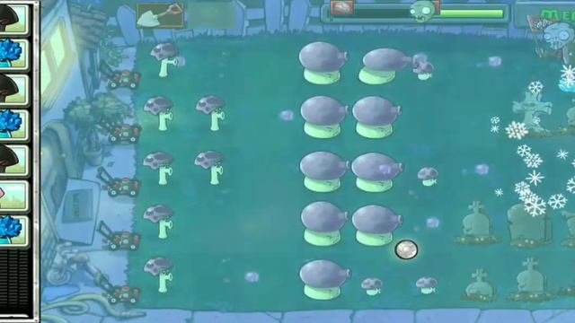 Plants vs Zombies • Adventure Night - All Shrooms vs All Out Gargantuar Level 10 Gameplay