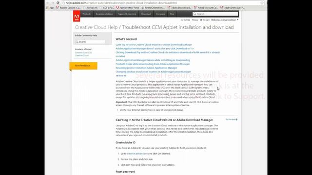 Creative Cloud Admin Console - Getting Help