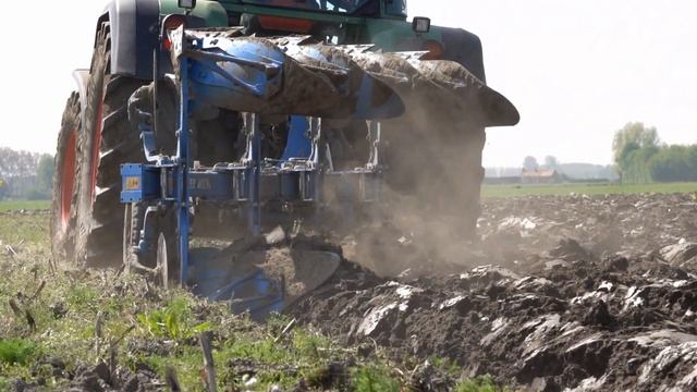 Ploughing | Fendt 714 & 4 furrow Lemken Juwel 7 | Ploegen | Pflügen