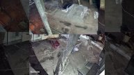 Момент одного из прилетов в Кривом Роге