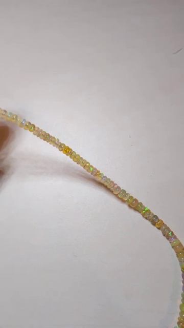 бусы опаловые огненный опал