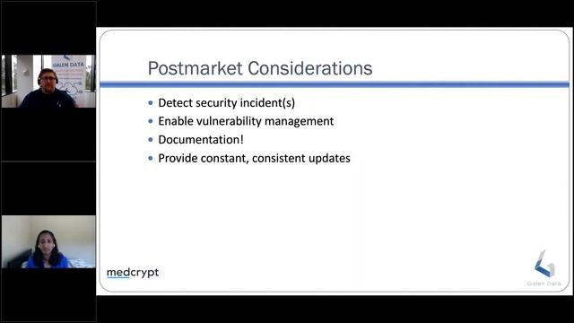 Galen Data Webinar: The Business Case for Cybersecurity in Medical Devices
