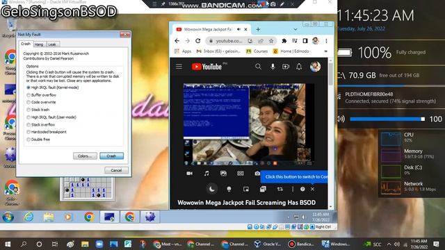 Ram Galit YT Toni Gonzaga Kim Chiu AUTTP ATHDTC PH has BSOD VM (Windows 7)